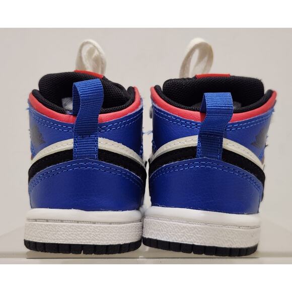Nike Air Jordan 1 Mid Red/White/Blue 640735-124 Childs Sneakers Sz 4C - Picture 7 of 11
